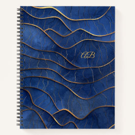 Creëer Uw Eigen Blauwe & Gouden Golven Notitieboek