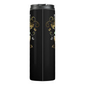 Creëer Uw eigen Blauwe & Gouden Vlinders Thermosbeker (Achterkant)