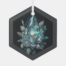 Creëer Uw eigen blauwe kristallen Glas Ornament