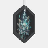 Creëer Uw eigen blauwe kristallen Glas Ornament (Voorkant Rechts)