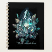 Creëer Uw eigen blauwe kristallen Planner (Voorkant)