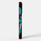 Creëer Uw eigen blauwe lampjes Kaleidoscoop Case-Mate iPhone Case (Achterkant / Rechts)