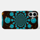Creëer Uw eigen blauwe lampjes Kaleidoscoop Case-Mate iPhone Case (Achterkant (horizontaal))