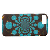 Creëer Uw eigen blauwe lampjes Kaleidoscoop Case-Mate iPhone Case (Achterkant (Horizontaal))