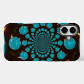 Creëer Uw eigen blauwe lampjes Kaleidoscoop Case-Mate iPhone Case (Achterkant (horizontaal))
