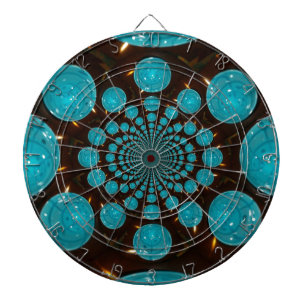 Creëer Uw eigen blauwe lampjes Kaleidoscoop Dartbord