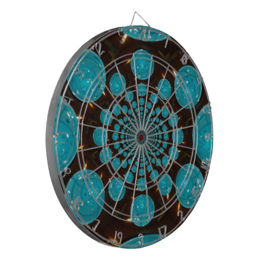 Creëer Uw eigen blauwe lampjes Kaleidoscoop Dartbord (Voorkant Links)