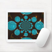 Creëer Uw eigen blauwe lampjes Kaleidoscoop Muismat (Met muis)