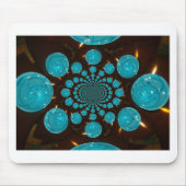 Creëer Uw eigen blauwe lampjes Kaleidoscoop Muismat (Voorkant)