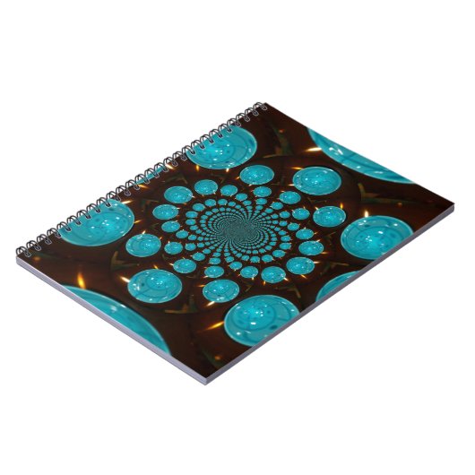 Creëer Uw eigen blauwe lampjes Kaleidoscoop Notitieboek (Linkerzijde)