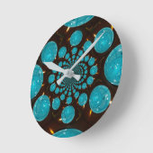 Creëer Uw eigen blauwe lampjes Kaleidoscoop Ronde Klok (Hoek)