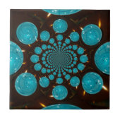 Creëer Uw eigen blauwe lampjes Kaleidoscoop Tegeltje (Voorkant)