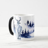 Creëer Uw eigen Blauwe Majestic Herten Magische Mok (Voorkant links)