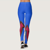 Creëer Uw eigen blauwe nautische nieuwste buitensp Leggings (Achterkant)