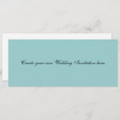 Creëer Uw Eigen Blauwe Uitnodigingen van het (Voorkant / Achterkant)