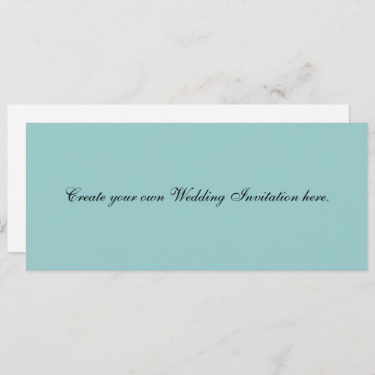 Creëer Uw Eigen Blauwe Uitnodigingen van het (Voorkant / Achterkant)