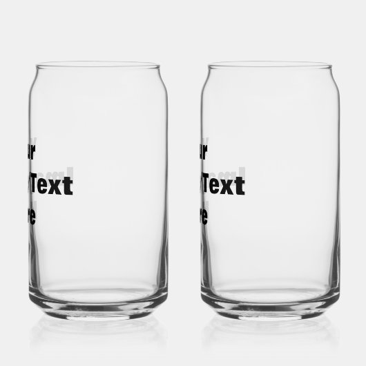 Creëer Uw eigen Blikvorm Glas (Links)