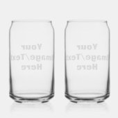 Creëer Uw eigen Blikvorm Glas (Achterkant)