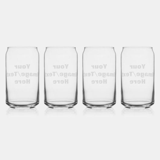 Creëer Uw eigen Blikvorm Glas (Achterkant)