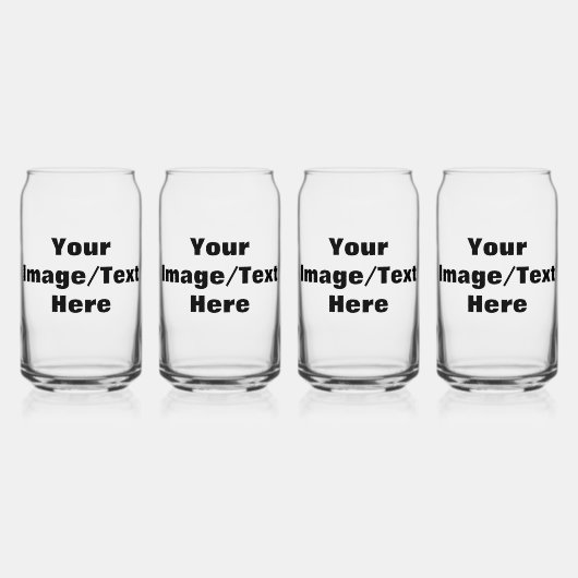 Creëer Uw eigen Blikvorm Glas (Voorkant)