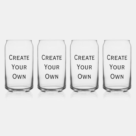 Creëer Uw eigen Blikvorm Glas (Achterkant)