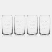 Creëer Uw eigen Blikvorm Glas (Voorkant)