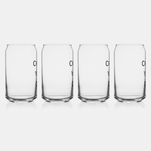 Creëer Uw eigen Blikvorm Glas (Links)