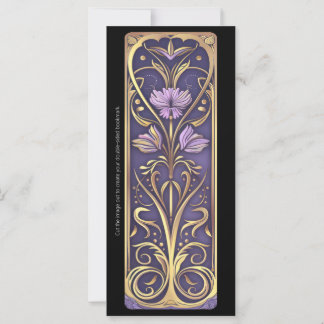 Creëer Uw eigen Bloemen Golden Art Deco Bladwijzer