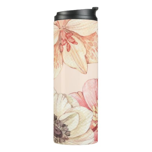 Creëer Uw eigen  Bloemen Thermosbeker (Gedraaid links)