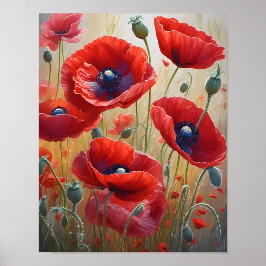 Creëer Uw eigen bloemenbloesem Wall Art Print (Voorkant)