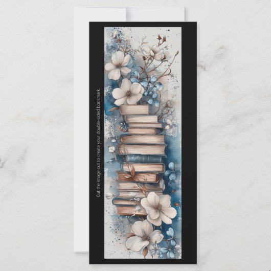 Creëer Uw eigen Bloemenboek Stack Bladwijzer Kaart (Voorkant)