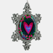 Creëer uw eigen  bloemeninspiratie tin sneeuwvlok ornament (Links)