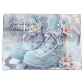 Creëer uw eigen bloemenkerst Schaatsen Groot Cadeauzakje (Voorkant)