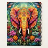 Creëer Uw eigen bloemenolifant Oerwoud Planner (Achterkant)