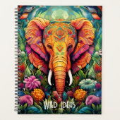 Creëer Uw eigen bloemenolifant Oerwoud Planner (Voorkant)
