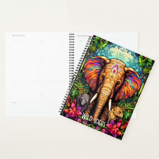 Creëer Uw eigen bloemenstamolifant Planner (Display)