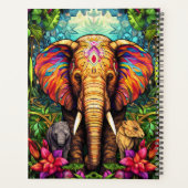 Creëer Uw eigen bloemenstamolifant Planner (Achterkant)