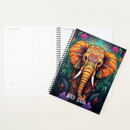 Creëer Uw eigen bloemenstamolifant Planner (Display)