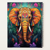 Creëer Uw eigen bloemenstamolifant Planner (Achterkant)