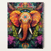 Creëer Uw eigen bloemige olifant Totem Dier Planner (Achterkant)