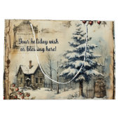 Creëer uw eigen  blokhut scene groot cadeauzakje (Achterkant)