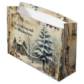 Creëer uw eigen  blokhut scene groot cadeauzakje (Achterkant Gekanteld)