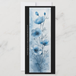Creëer Uw eigen Blue Flowers Bladwijzer Kaart