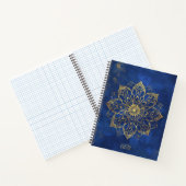 Creëer Uw eigen Blue & Gold Mandala Notitieboek (Binnen)
