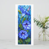 Creëer Uw eigen Blue Morning Glories Bladwijzer Ka (Staand voorkant)