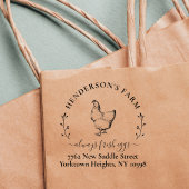 Creëer Uw eigen  Boerderij Adres Egg Carton Zelfinktende Stempel