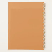 Creëer Uw eigen Boho Blauwgroen & Perzik Bloemenma Planner (Achterkant)