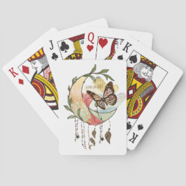 Creëer Uw eigen Boho Butterfly Moon Dreamcatcher Pokerkaarten