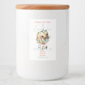 Creëer Uw eigen Boho Butterfly Moon Dreamcatcher Voedselcontainer Etiket (Voorkant)