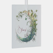 Creëer Uw eigen Boho Floral Moon Glas Ornament (Voorkant Rechts)